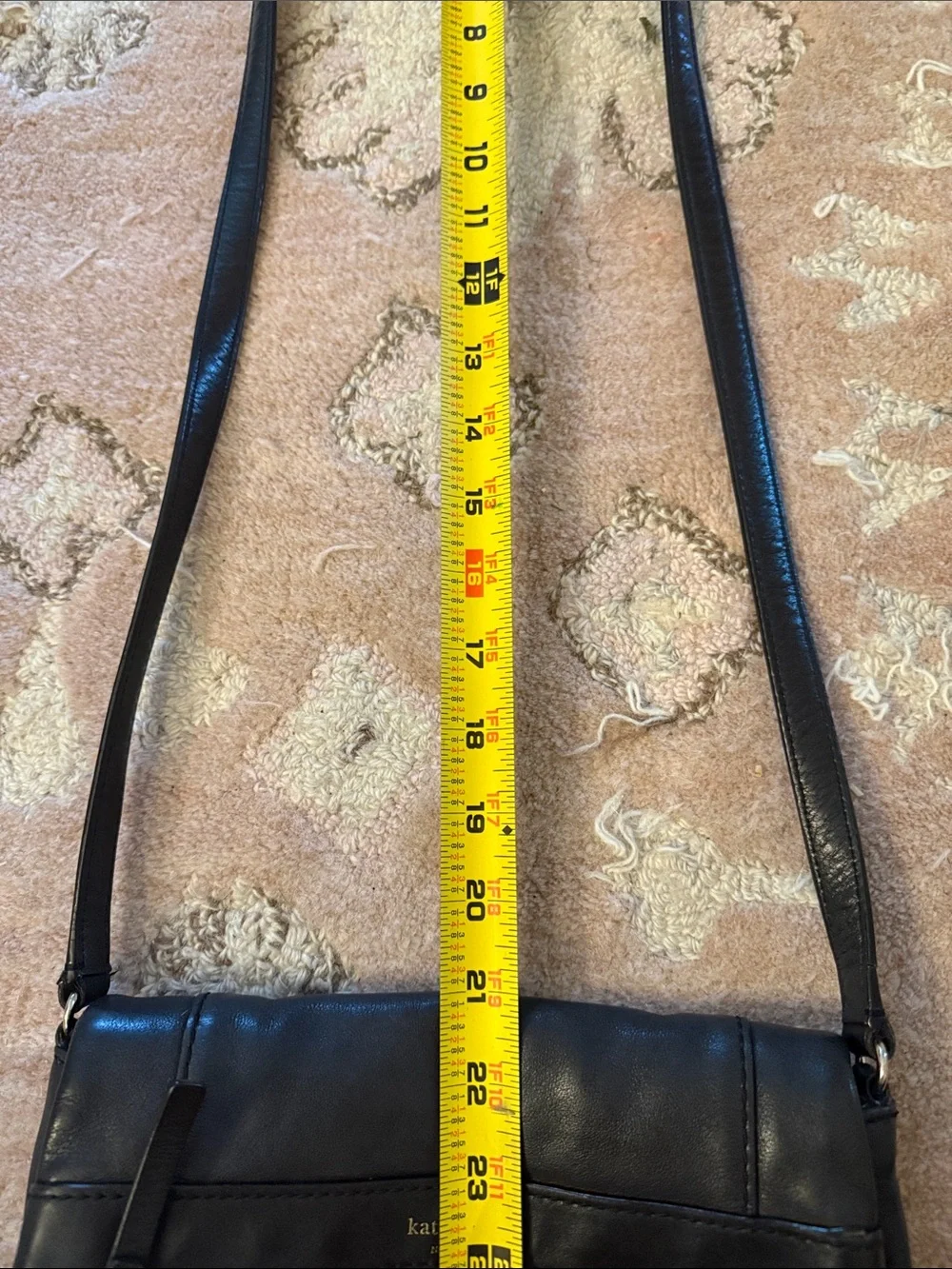 kate spade Black Leather Crossbody Shoulder Bag